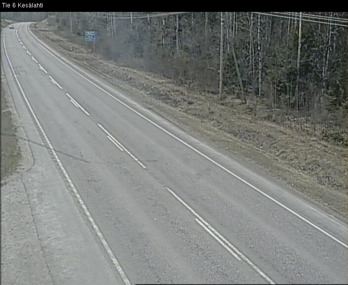 Weather Camera Image Väg 6 Kitee, Kesälax, Kitee, Pohjois-Karjala