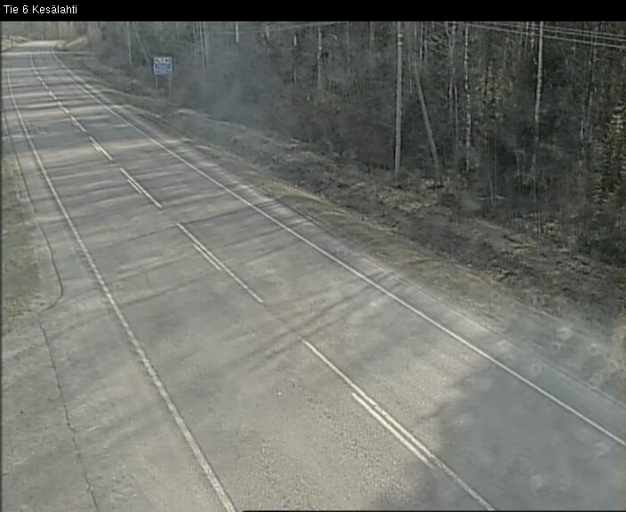 Weather Camera Image Väg 6 Kitee, Kesälax, Kitee, Pohjois-Karjala