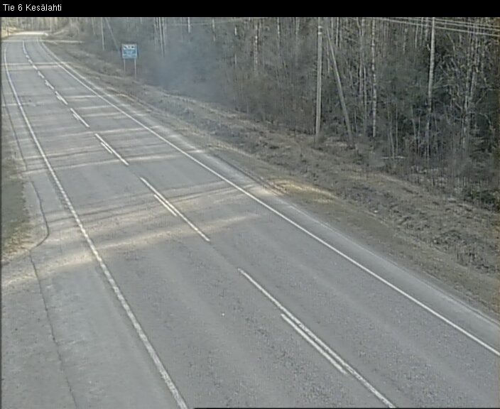 Weather Camera Image Väg 6 Kitee, Kesälax, Kitee, Pohjois-Karjala