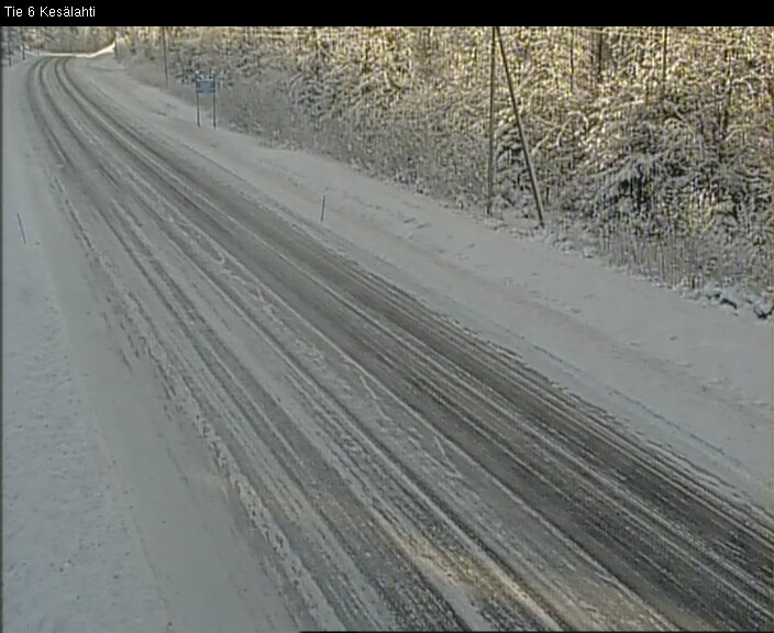 Weather Camera Image Väg 6 Kitee, Kesälax, Kitee, Pohjois-Karjala