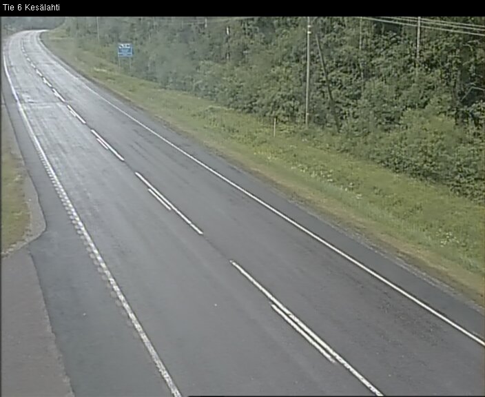 Weather Camera Image Väg 6 Kitee, Kesälax, Kitee, Pohjois-Karjala