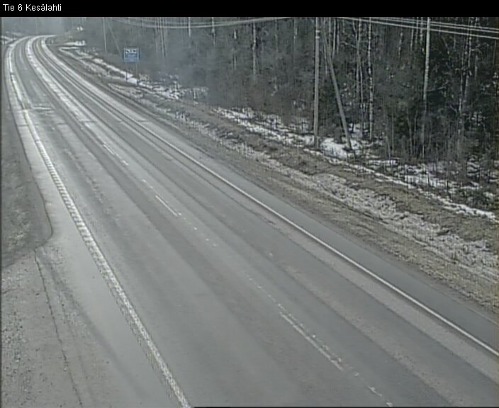 Weather Camera Image Väg 6 Kitee, Kesälax, Kitee, Pohjois-Karjala