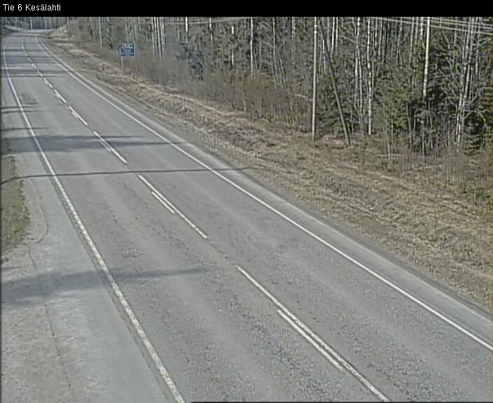 Weather Camera Image Väg 6 Kitee, Kesälax, Kitee, Pohjois-Karjala