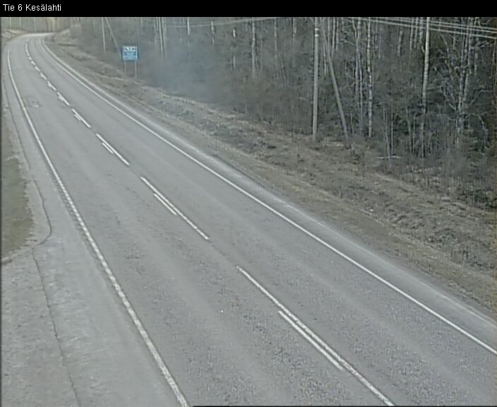 Weather Camera Image Väg 6 Kitee, Kesälax, Kitee, Pohjois-Karjala