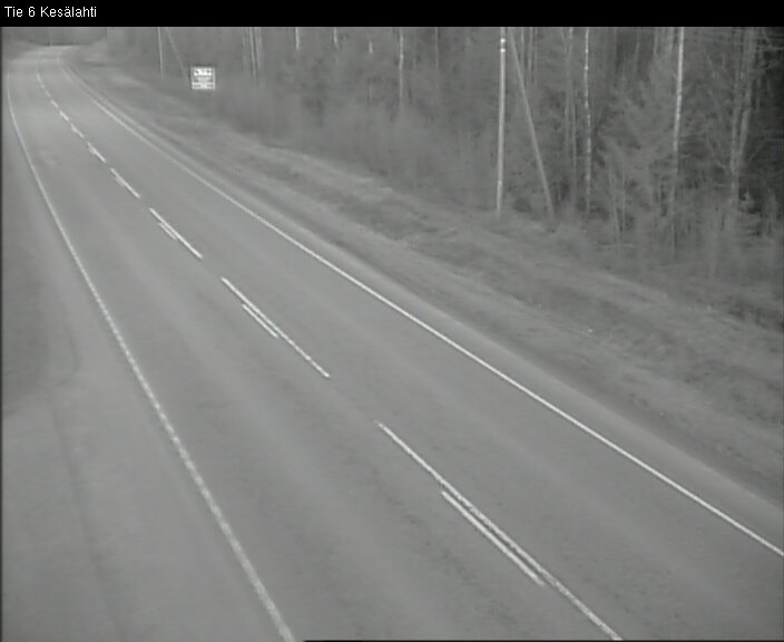 Weather Camera Image Road 6 Kitee, Kesälahti, Kitee, Pohjois-Karjala