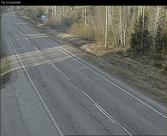 Weather Camera Image Väg 6 Kitee, Kesälax, Kitee, Pohjois-Karjala