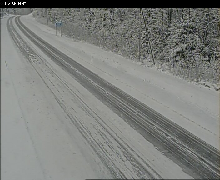 Weather Camera Image Väg 6 Kitee, Kesälax, Kitee, Pohjois-Karjala
