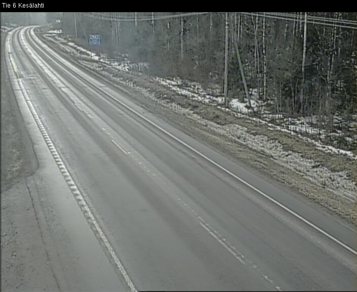 Weather Camera Image Väg 6 Kitee, Kesälax, Kitee, Pohjois-Karjala