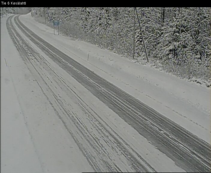 Weather Camera Image Väg 6 Kitee, Kesälax, Kitee, Pohjois-Karjala