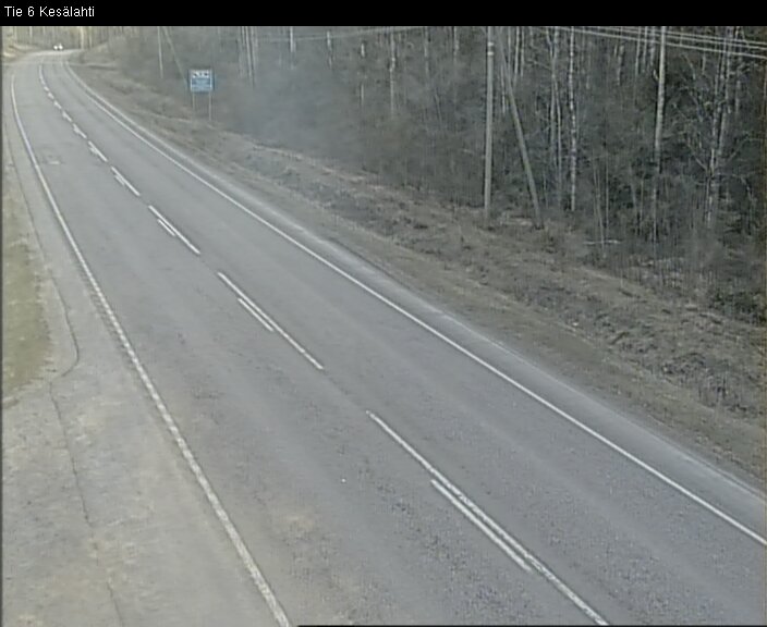 Weather Camera Image Väg 6 Kitee, Kesälax, Kitee, Pohjois-Karjala