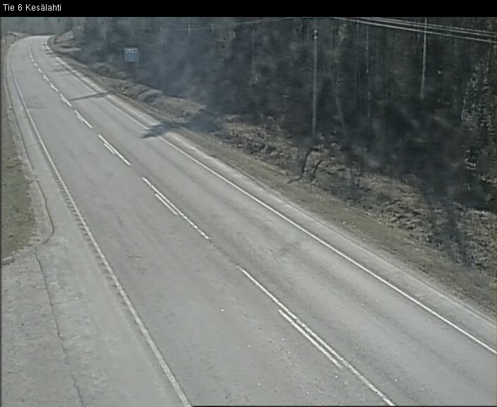 Weather Camera Image Väg 6 Kitee, Kesälax, Kitee, Pohjois-Karjala