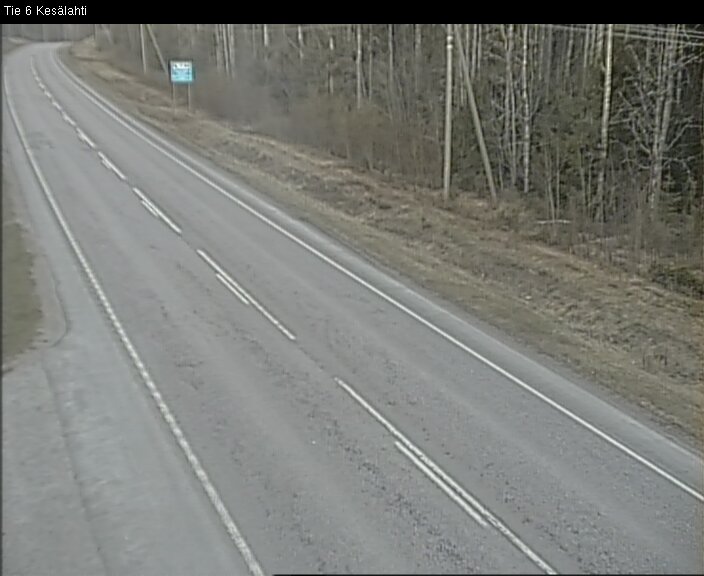 Weather Camera Image Road 6 Kitee, Kesälahti, Kitee, Pohjois-Karjala