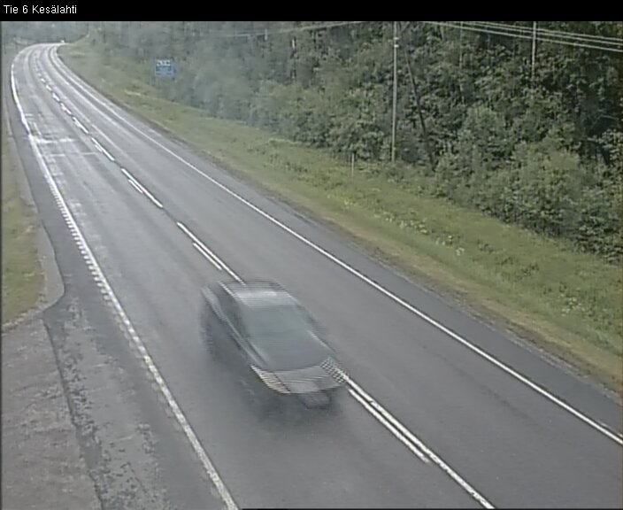 Weather Camera Image Väg 6 Kitee, Kesälax, Kitee, Pohjois-Karjala