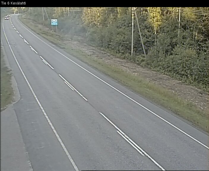 Weather Camera Image Road 6 Kitee, Kesälahti, Kitee, Pohjois-Karjala