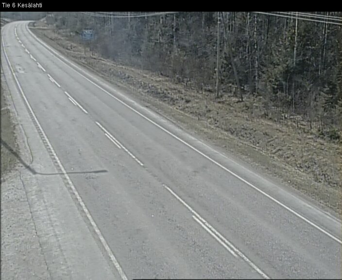 Weather Camera Image Väg 6 Kitee, Kesälax, Kitee, Pohjois-Karjala