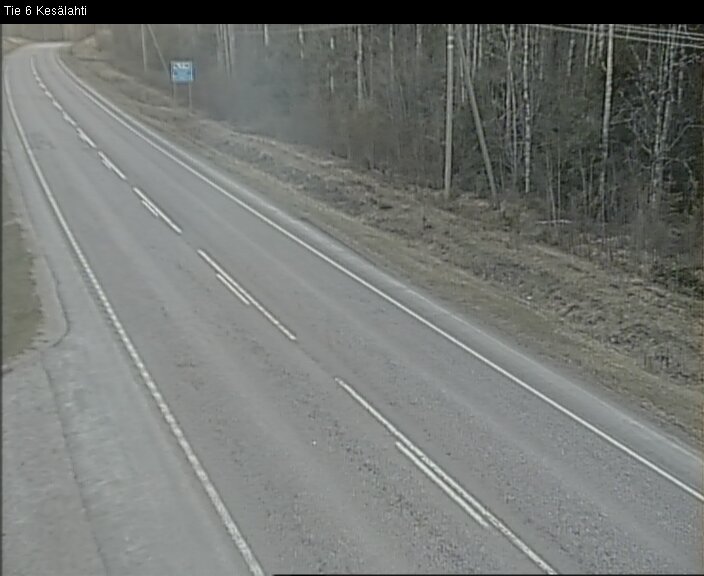 Weather Camera Image Väg 6 Kitee, Kesälax, Kitee, Pohjois-Karjala