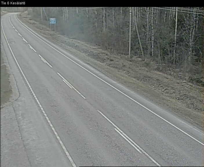 Weather Camera Image Väg 6 Kitee, Kesälax, Kitee, Pohjois-Karjala