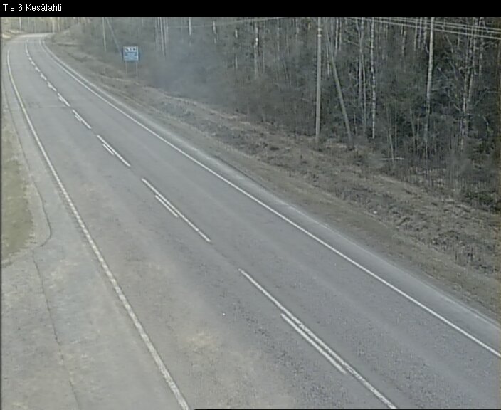Weather Camera Image Väg 6 Kitee, Kesälax, Kitee, Pohjois-Karjala