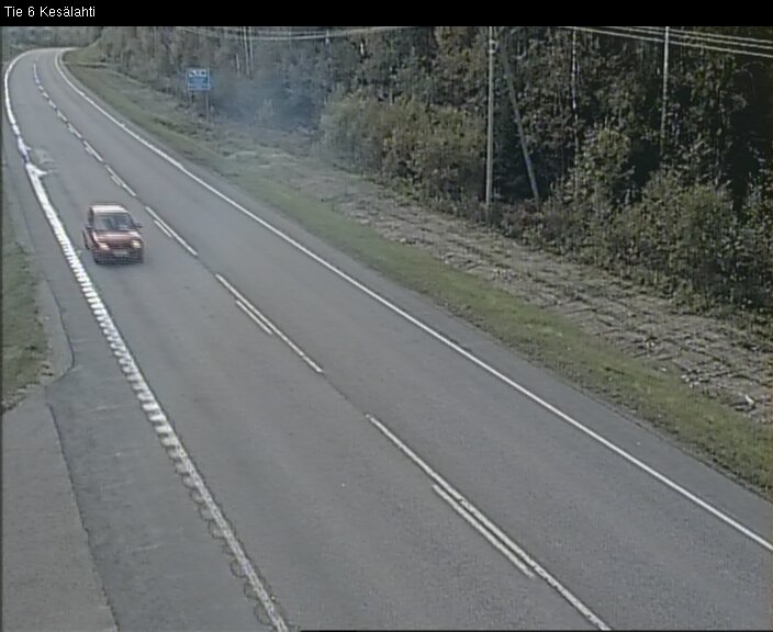 Weather Camera Image Road 6 Kitee, Kesälahti, Kitee, Pohjois-Karjala