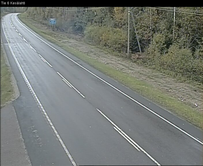 Weather Camera Image Väg 6 Kitee, Kesälax, Kitee, Pohjois-Karjala