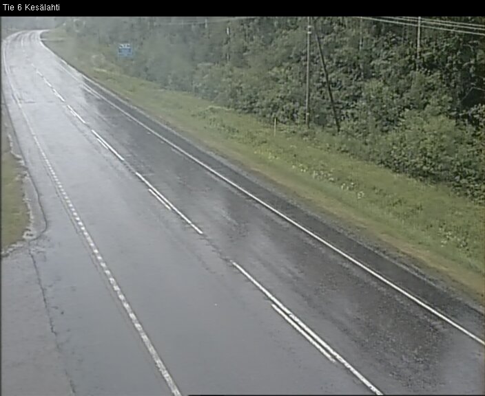 Weather Camera Image Väg 6 Kitee, Kesälax, Kitee, Pohjois-Karjala