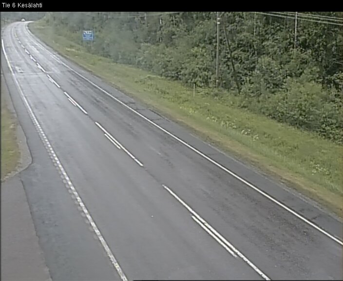 Weather Camera Image Väg 6 Kitee, Kesälax, Kitee, Pohjois-Karjala