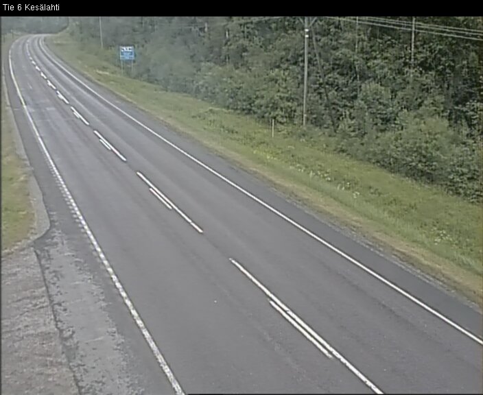 Weather Camera Image Väg 6 Kitee, Kesälax, Kitee, Pohjois-Karjala