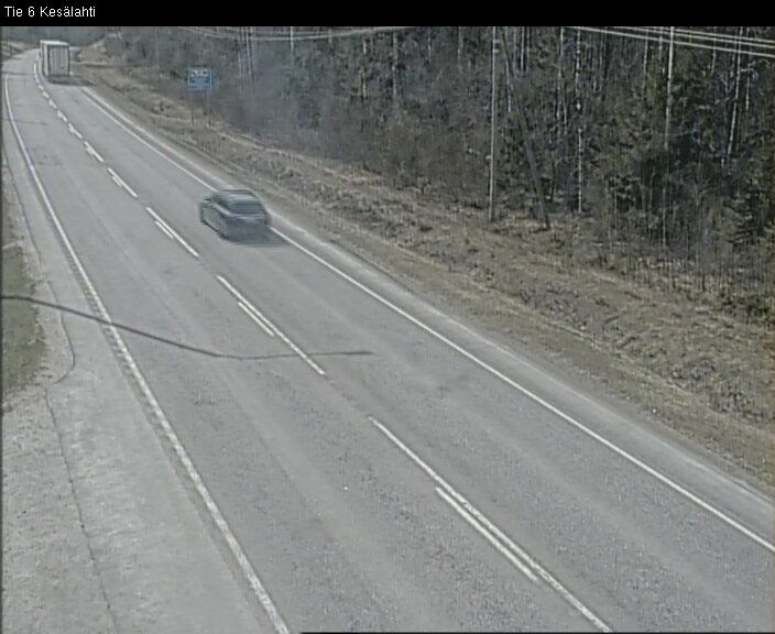 Weather Camera Image Väg 6 Kitee, Kesälax, Kitee, Pohjois-Karjala