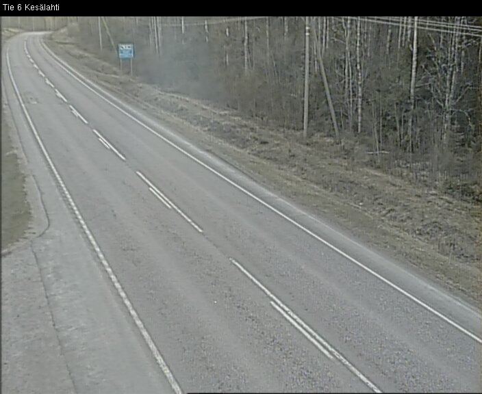 Weather Camera Image Väg 6 Kitee, Kesälax, Kitee, Pohjois-Karjala