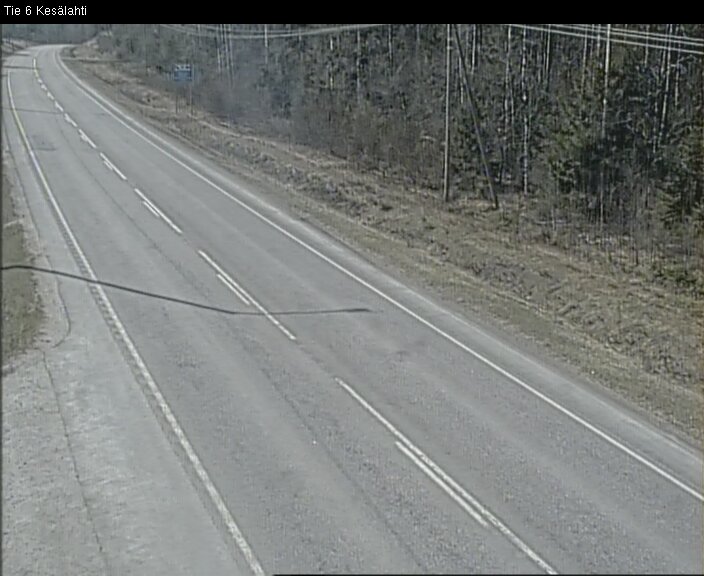 Weather Camera Image Väg 6 Kitee, Kesälax, Kitee, Pohjois-Karjala