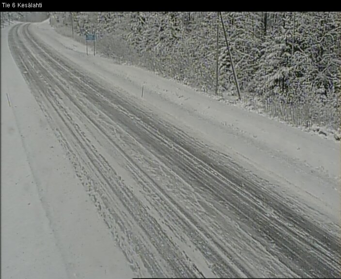 Weather Camera Image Väg 6 Kitee, Kesälax, Kitee, Pohjois-Karjala