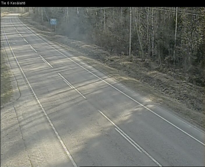 Weather Camera Image Väg 6 Kitee, Kesälax, Kitee, Pohjois-Karjala