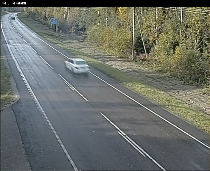 Weather Camera Image Väg 6 Kitee, Kesälax, Kitee, Pohjois-Karjala
