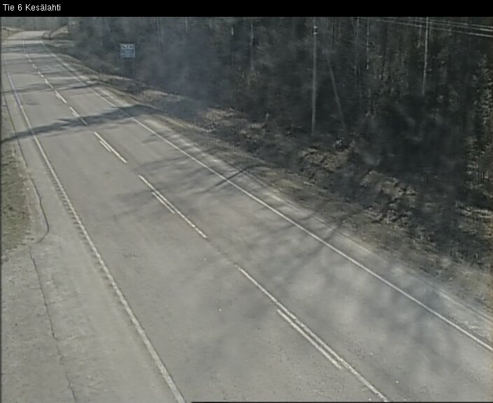 Weather Camera Image Väg 6 Kitee, Kesälax, Kitee, Pohjois-Karjala