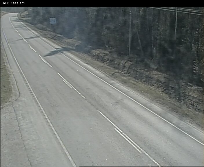 Weather Camera Image Väg 6 Kitee, Kesälax, Kitee, Pohjois-Karjala