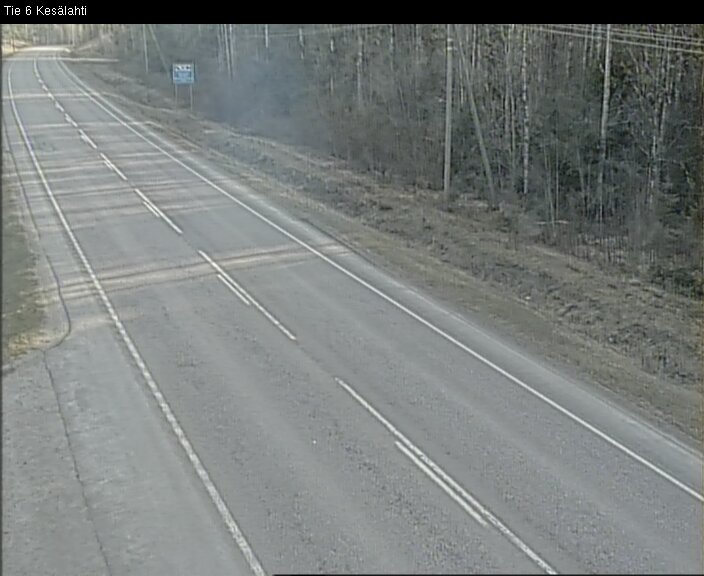 Weather Camera Image Väg 6 Kitee, Kesälax, Kitee, Pohjois-Karjala