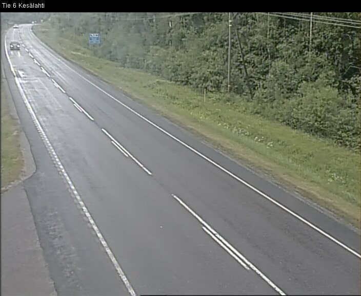 Weather Camera Image Väg 6 Kitee, Kesälax, Kitee, Pohjois-Karjala
