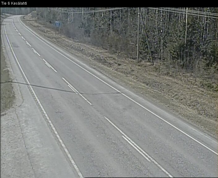 Weather Camera Image Väg 6 Kitee, Kesälax, Kitee, Pohjois-Karjala