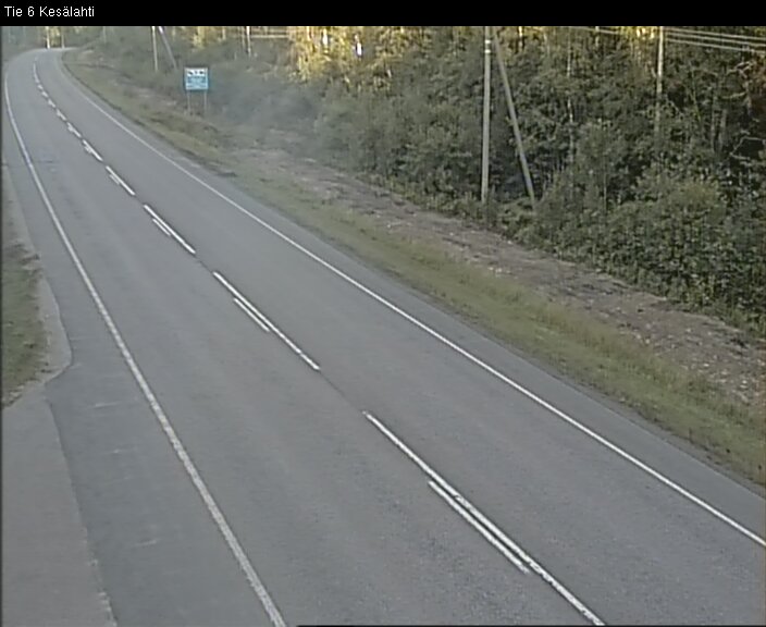 Weather Camera Image Road 6 Kitee, Kesälahti, Kitee, Pohjois-Karjala
