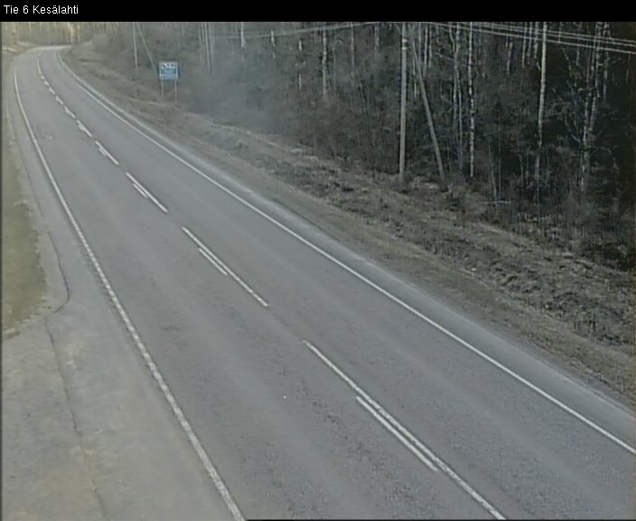 Weather Camera Image Väg 6 Kitee, Kesälax, Kitee, Pohjois-Karjala