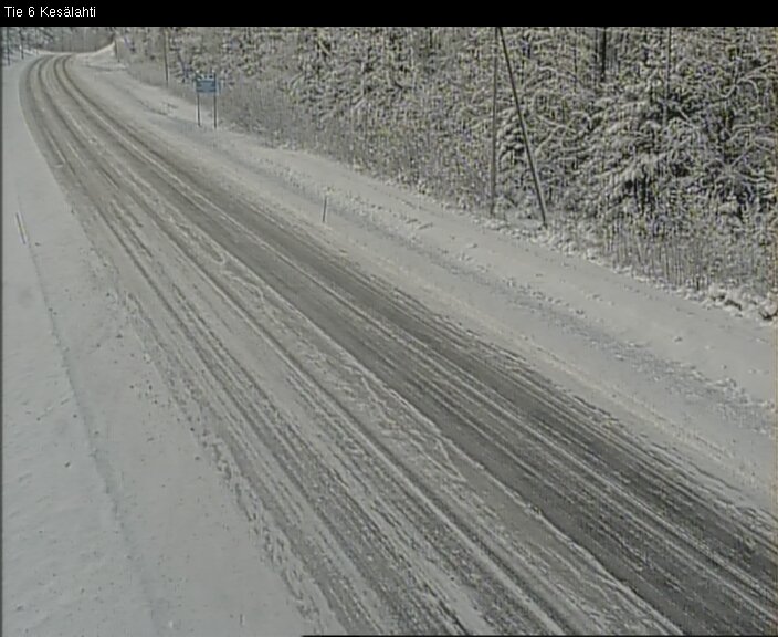 Weather Camera Image Väg 6 Kitee, Kesälax, Kitee, Pohjois-Karjala