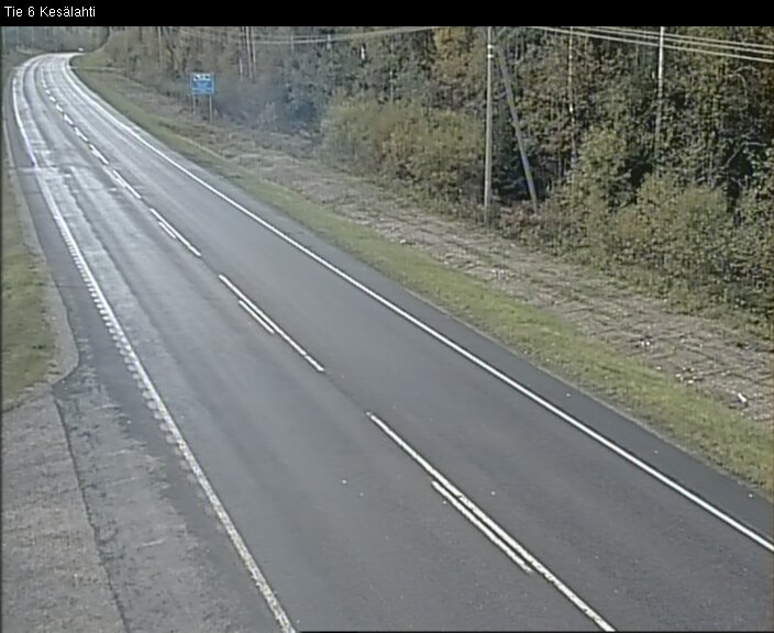 Weather Camera Image Väg 6 Kitee, Kesälax, Kitee, Pohjois-Karjala
