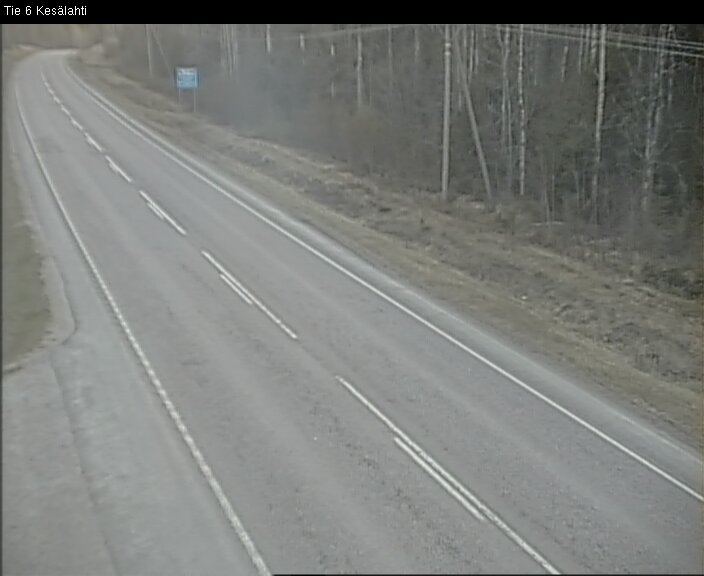 Weather Camera Image Väg 6 Kitee, Kesälax, Kitee, Pohjois-Karjala