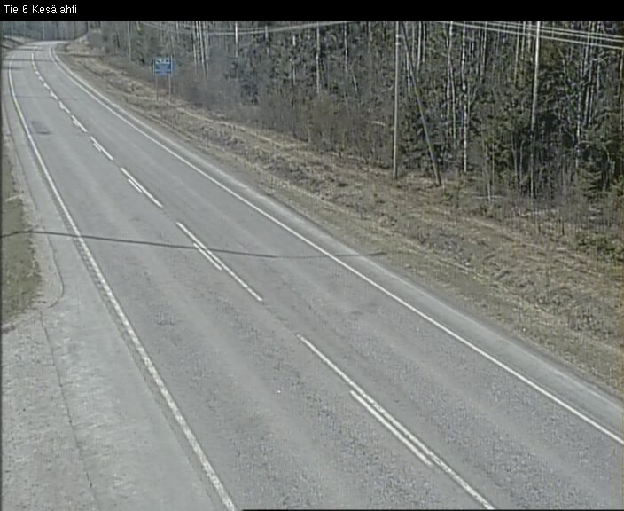 Weather Camera Image Väg 6 Kitee, Kesälax, Kitee, Pohjois-Karjala