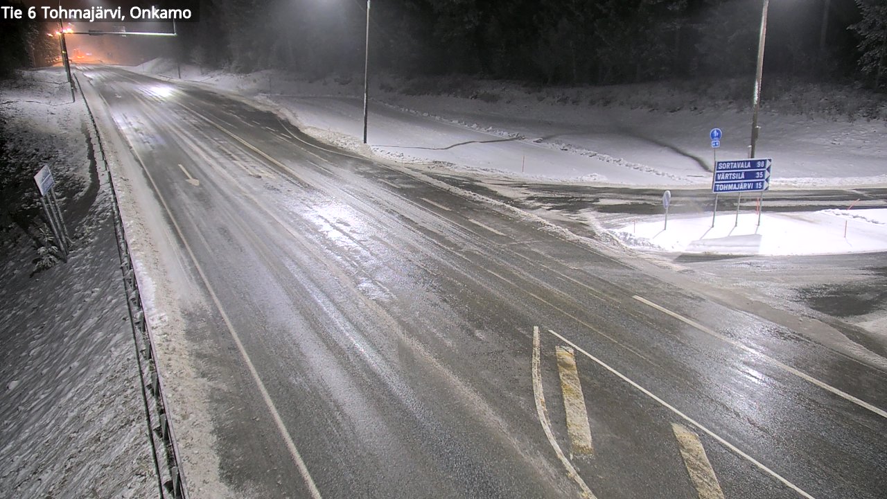 Weather Camera Image Väg 6 Tohmajärvi, Onkamo, Tohmajärvi, Pohjois-Karjala