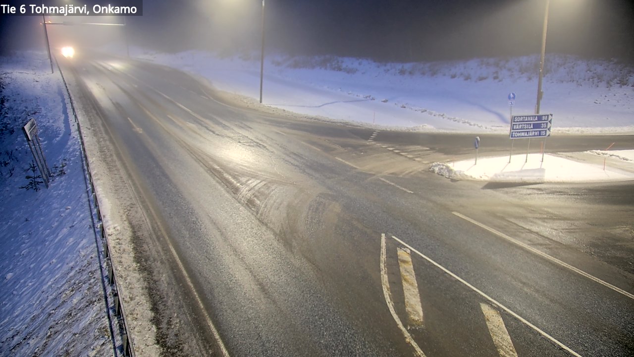 Weather Camera Image Väg 6 Tohmajärvi, Onkamo, Tohmajärvi, Pohjois-Karjala