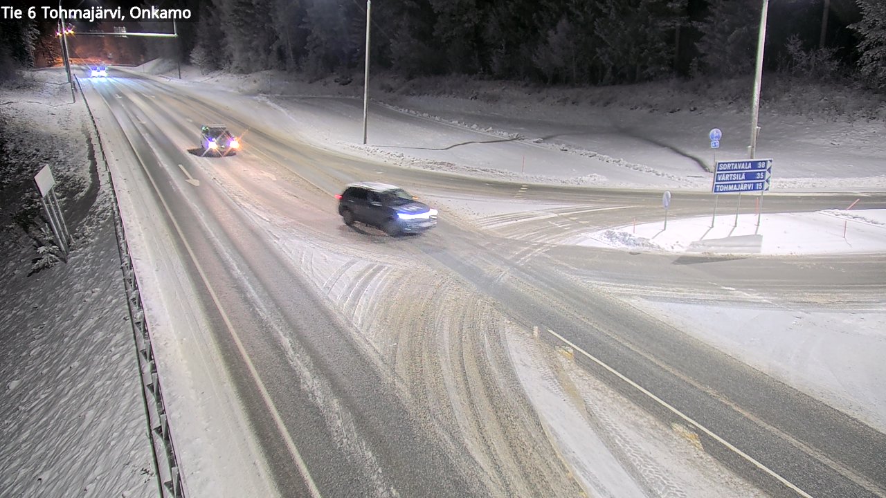 Weather Camera Image Väg 6 Tohmajärvi, Onkamo, Tohmajärvi, Pohjois-Karjala