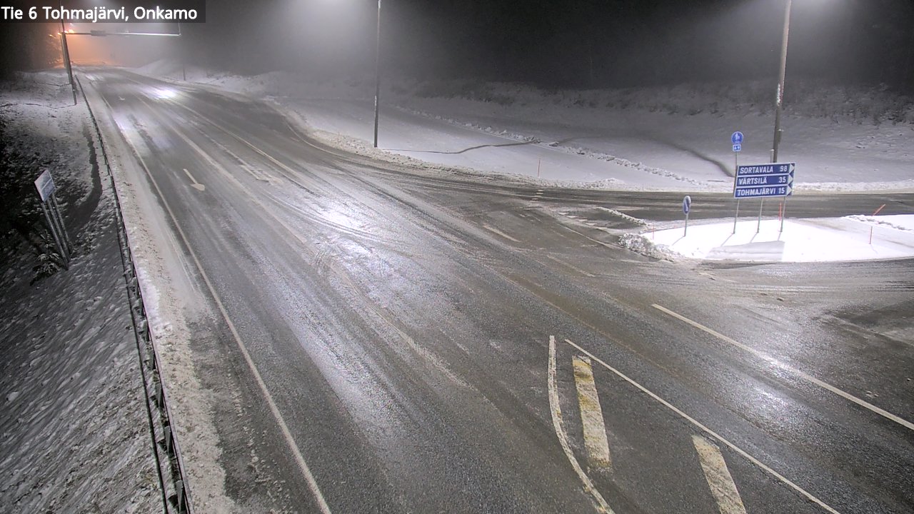 Weather Camera Image Väg 6 Tohmajärvi, Onkamo, Tohmajärvi, Pohjois-Karjala