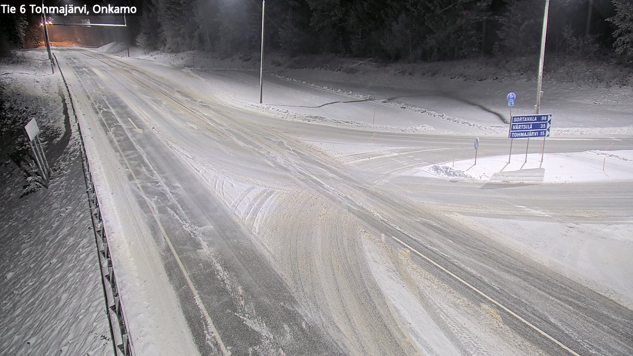 Weather Camera Image Väg 6 Tohmajärvi, Onkamo, Tohmajärvi, Pohjois-Karjala
