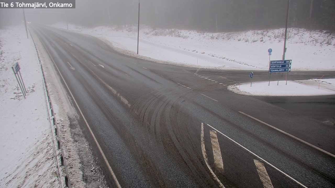 Weather Camera Image Väg 6 Tohmajärvi, Onkamo, Tohmajärvi, Pohjois-Karjala